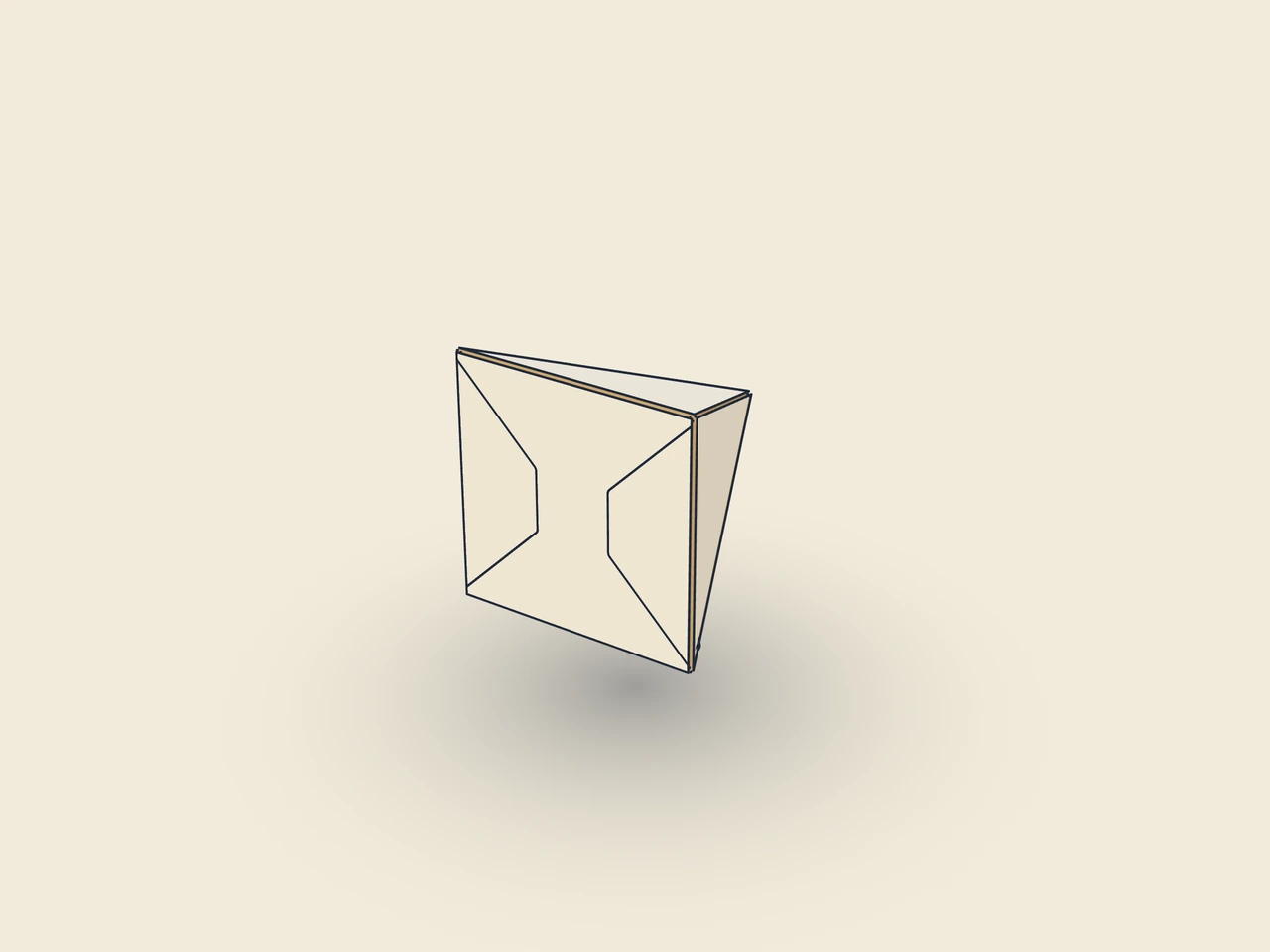 Pyramidformad ask