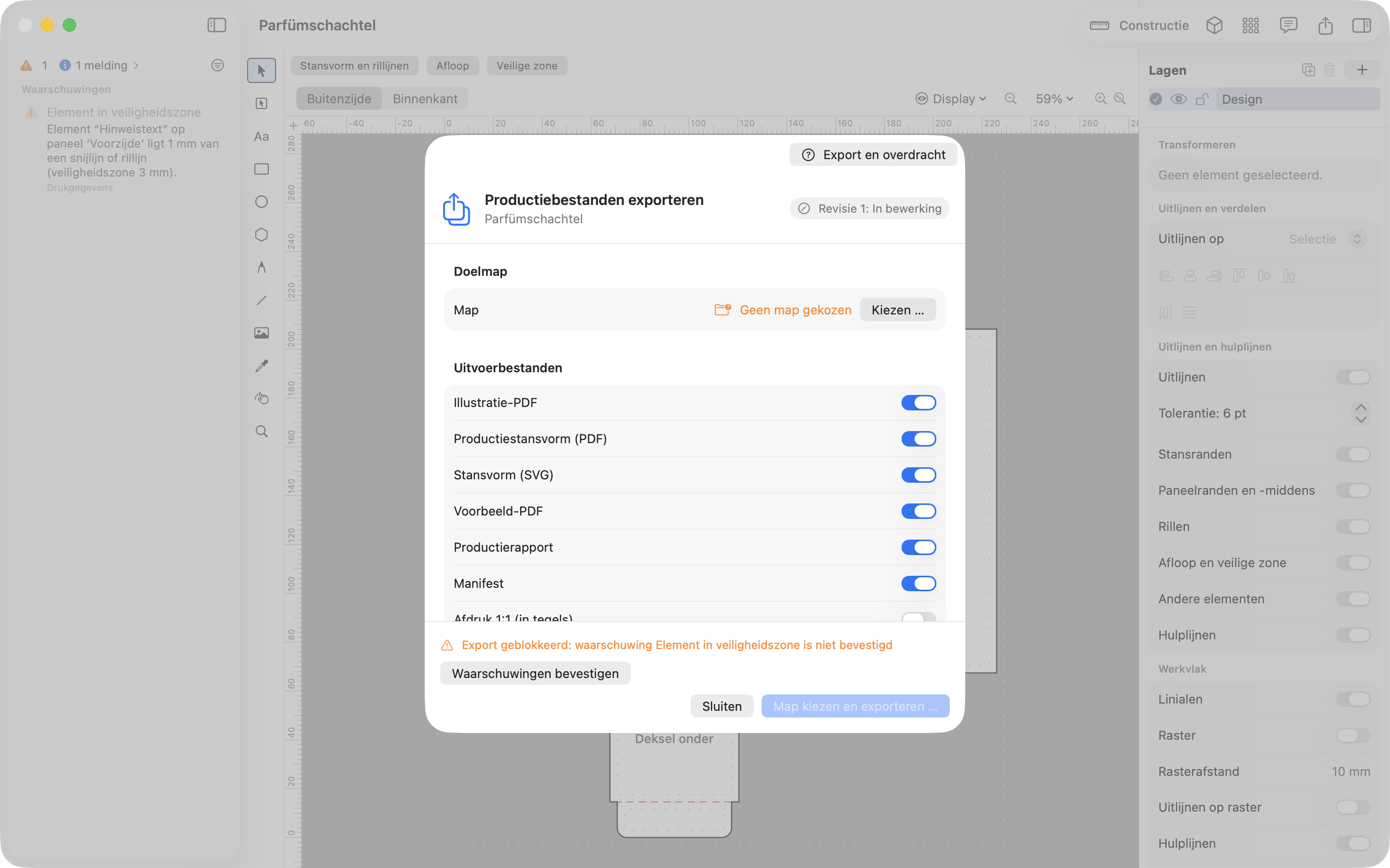 Export en overdracht – JetDieline
